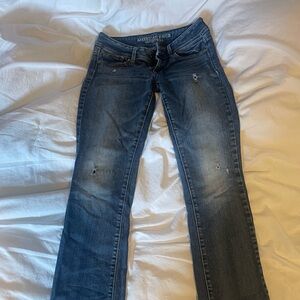 American Eagle Outfitters Women's Dark Blue Boot Cut Jeans